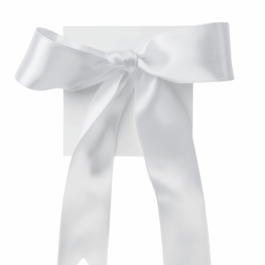 handtie bow bouquet wrap white